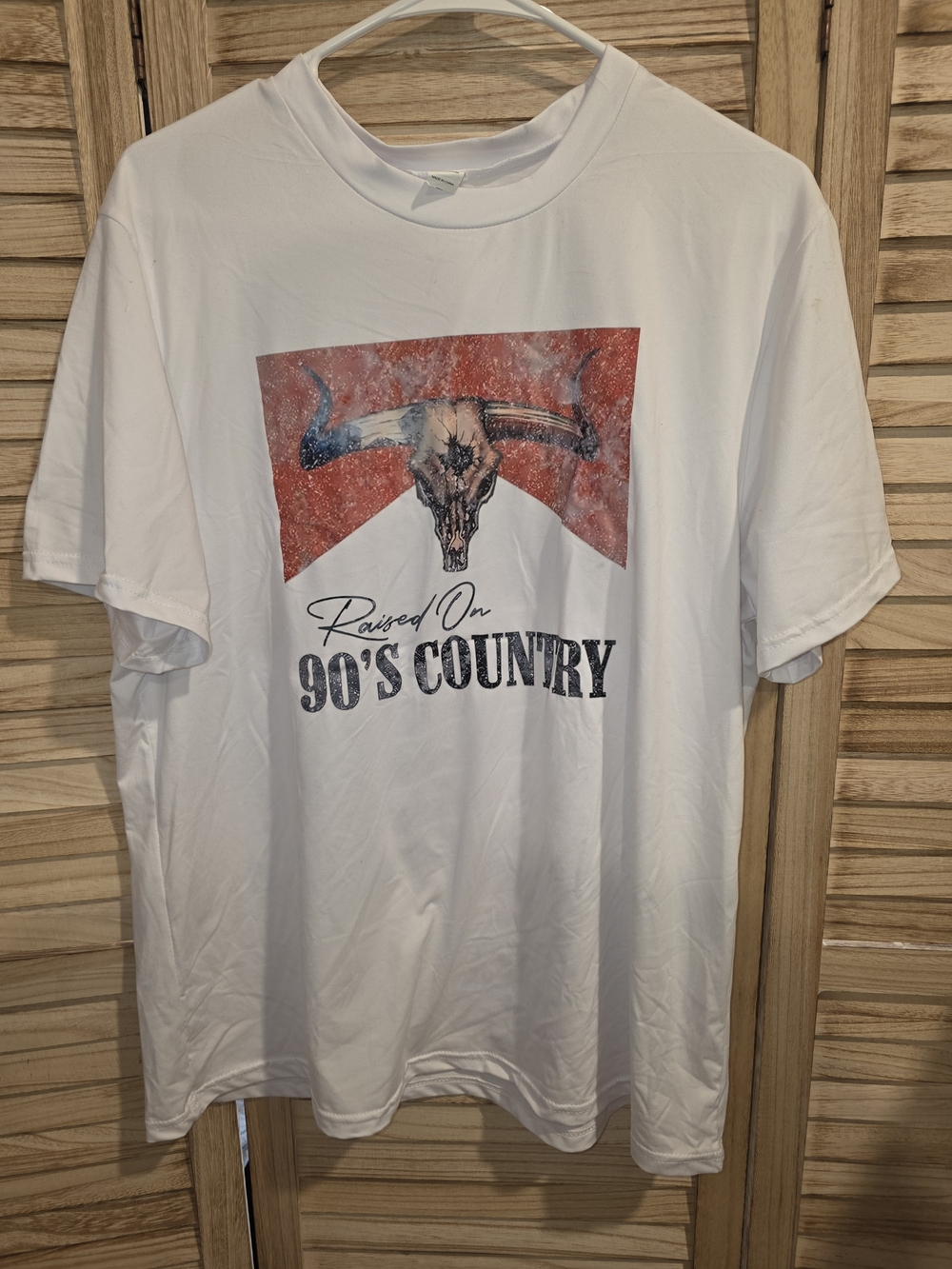 Raised On 90's Country Graphic T-Shirt - White NWOT